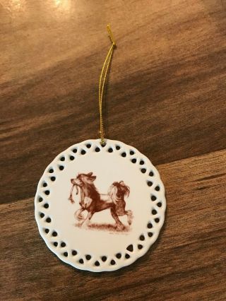 Rare Laurelwood Chinese Crested Porcelain Ornament 2015