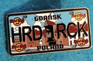 Gdansk Poland License Plate Series Medieval Port Crane Hard Rock Cafe Pin