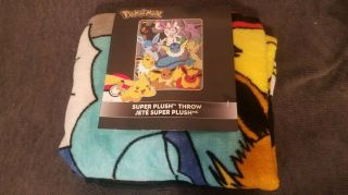 Eeveelution Blanket - Tomy Pokémon Eevee/eeveelution Plush Throw Blanket