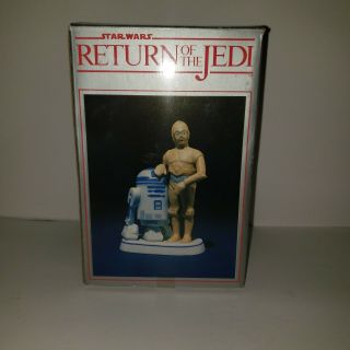 Star Wars C - 3po & R2 - D2 Hand Painted Bisque Porcelain Figure By Sigma.