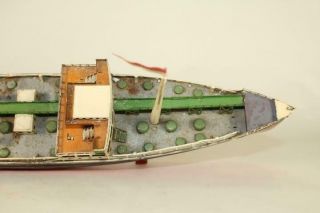 Fleischmann Tin Windup Toy Esso Lake Oil Freighter Clockwork Boat 20 