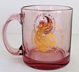 University Of Central Florida Glass Mug Usa Gold Pegasus