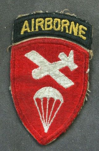 Wwii Ww2 U.  S.  Army Airborne Command Paratrooper Patch & Tab