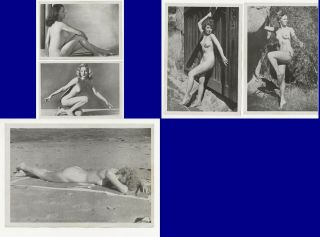 1950s 5 Diff Nude Pin Up Girl Lithographs 9