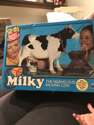 Vintage 1977 Kenner Milky The Marvelous Milking Cow W/box Never Opened