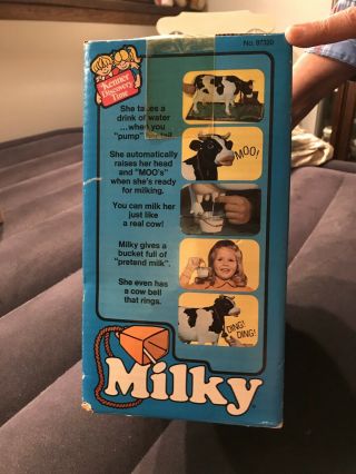 Vintage 1977 Kenner Milky the Marvelous Milking Cow w/Box NEVER OPENED 2
