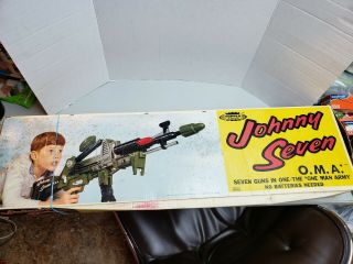 Johnny Seven Oma 7 Guns In One By Topper Toys 1964 W/ Instructio