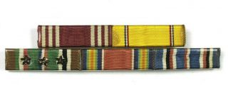 Wwii Us Army Ribbon Bar American African Middle Eastern Campaign Wwii Victory