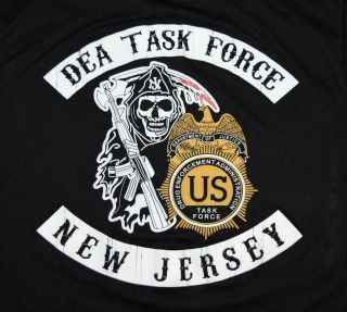 Us Doj Drug Enforcement Agency Dea Task Force Jersey Unit Ls Shirt - Large