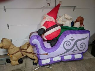 Rudolph Island Of Misfit Toys Santa Gemmy Rare Christmas Airblown Inflatable