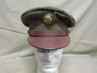 Wwii Us Army Enlisted Wool Dress Visor Cap