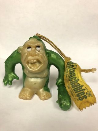 Vintage 1960s Russ Berrie Oily Rubber Jiggler The Swinger Caveman Toy Figure Old