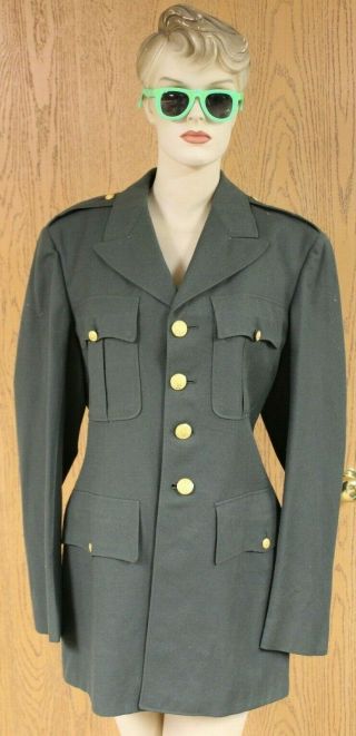 Ww2 Us Army Enlisted Dress Green Uniform Jacket Military Coat 38l