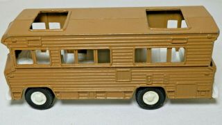 Vintage Tootsie Toy Camper Brown 5 1/4 " Long Winnebago Style