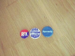 Robert F Kennedy 1968 Presidential Campaign Buttons