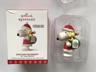 Hallmark Peanuts Spotlight On Snoopy 20th Anniversary Keepsake Ornament