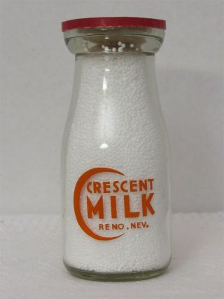 Trphp Milk Bottle Crescent Milk Dairy Reno Nv Washoe County 1947 Dairy Products