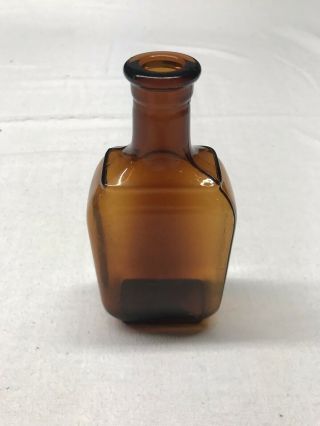 Vintage Brown Glass Medicine Bottle