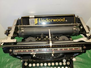 Vintage Underwood Standard Typewriter 3,  11 Inch Serial 3571595 - 12 2