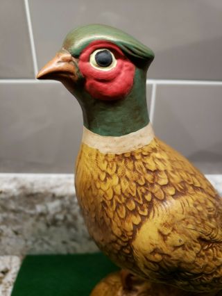 Vintage 70’s Holland Mold Ceramic PHEASANT Bird Statue Figurine 10 