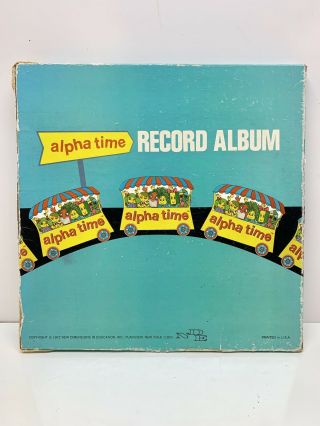 1972 Alpha Time Record Album - Letter People Vinyl 5 Record Set