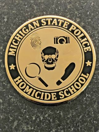 Michigan State Homicide Police Paperweight Of Distinction