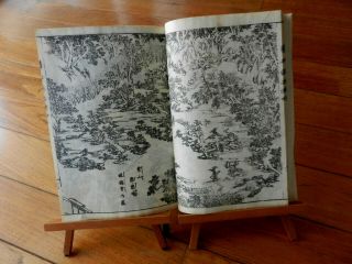 Orig Japanese Woodblock Print Book Set (5 vols) GARDENS & LANDSCAPING 19thc 3