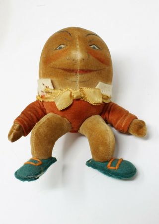 Very rare and early felt mohair Humpty Dumpty doll figure 3