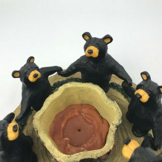 Circle of Bears BearFoots Candle Holder Artist Jeff Fleming Big Sky Carvers 3
