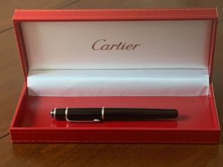 Cartier Stylo Diabolo De Cartier Fountain Pen With Cartridges And Box