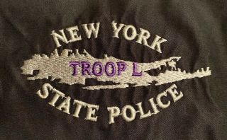 Nysp York State Police Troopers Long Island Golf Vest Shirt Sz L