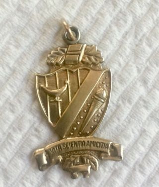 Beta Sigma Phi Charm Sterling Silver 1930’s Vintage Sorority Jewelry