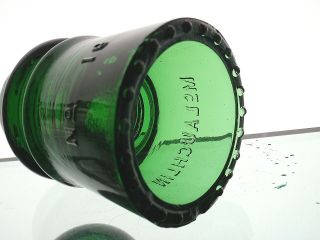 GLOWER 7UP GREEN McLAUGHLIN No 16 Glass Toll Insulator 3