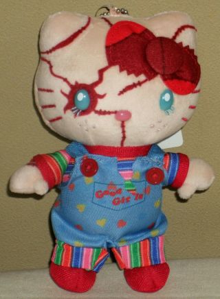Hello Kitty X Chucky Chuckitty Usj L/e 15.  5cm 6.  1 " Plush Dolls Sanrio 2016 Nwt
