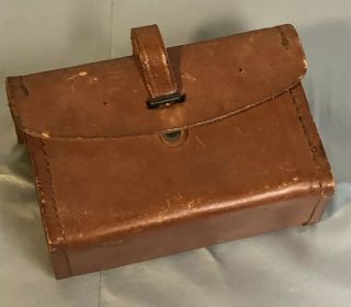 Vtg Sears 1943 Ww2 Wwii Bar Leather Spare Parts Tool Ammo Pouch Kit