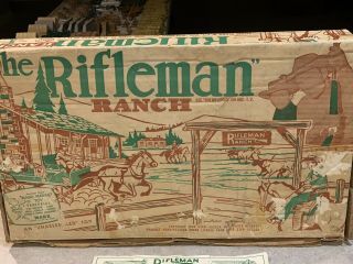 Marx Rifleman Ranch Play Set Series 1000 Box 3797 - 98