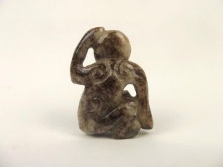 Chinese Ching Dynasty Nephrite Jade Monkey 3