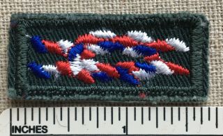 Vintage Eagle Scout Explorer Square Knot Award Badge Patch Dark Green Plastic Bk