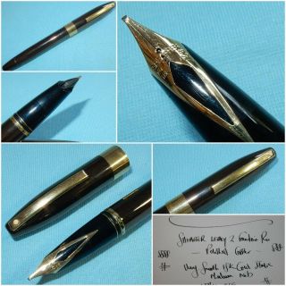 Sheaffer Legacy 2 Fountain Pen Polished Copper 18k Gold Med Italic Nib