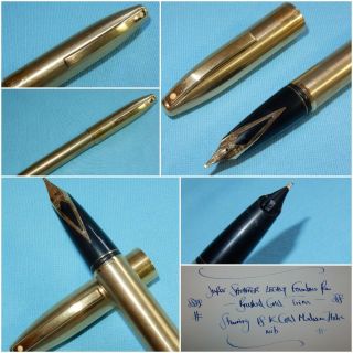 Early Sheaffer Legacy Fountain Pen 18k Gold Med Italic Nib