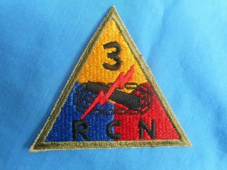 Ww 2 Us Army 3rd Armored Division Reconnaissance Patch.