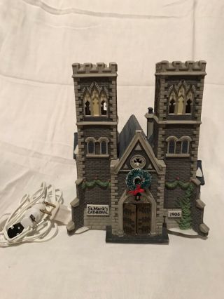 Dept 56 Christmas In The City Cathedral Church Of St.  Mark Lnib
