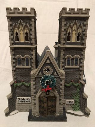 Dept 56 Christmas In The City Cathedral Church of St.  Mark LNIB 2
