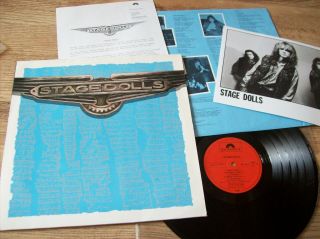 Stage Dolls - S/t Vinyl Lp,  Promo Info Sheet And Photo (1988)