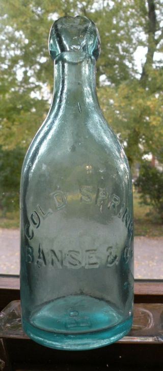 Pre 1900 Cold Spring Banse & Co Squat Soda
