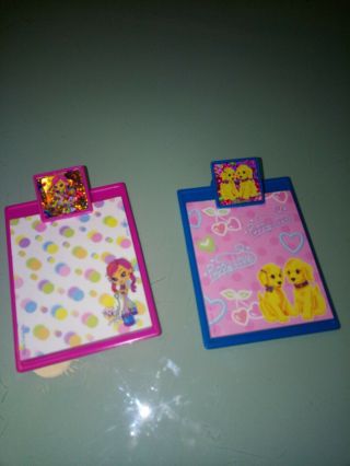 Lisa Frank Mini Clipboards Puppy Love Candy Girl With Dalmatian Collectible