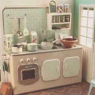 6 /12 Maileg Miniature Kitchen B - day Xmas Gift Metal Mini Cupboard Sink Pan Set 3