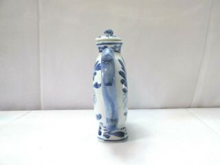 Blue And White Oriental Tea Pot Decorative Collectible Made in China 2