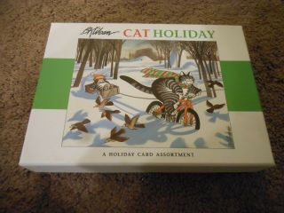 B.  Kliban Cat Holiday Christmas Card Assortment,  Box Of 20,  Complete