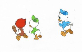 Ducktales Donald Ducks Nephews Production Animation Cell And Drawing Disney